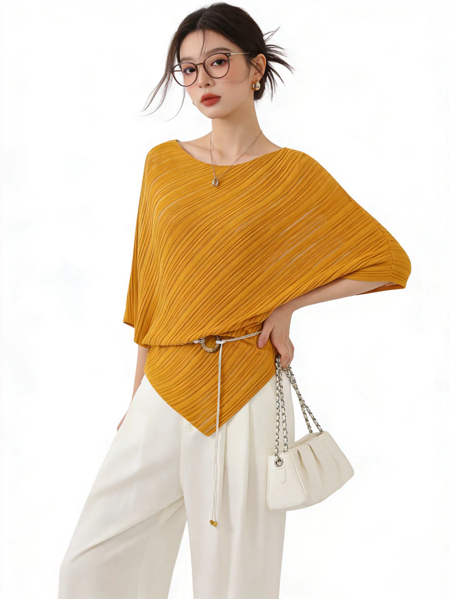 The Elise Pleated Top
