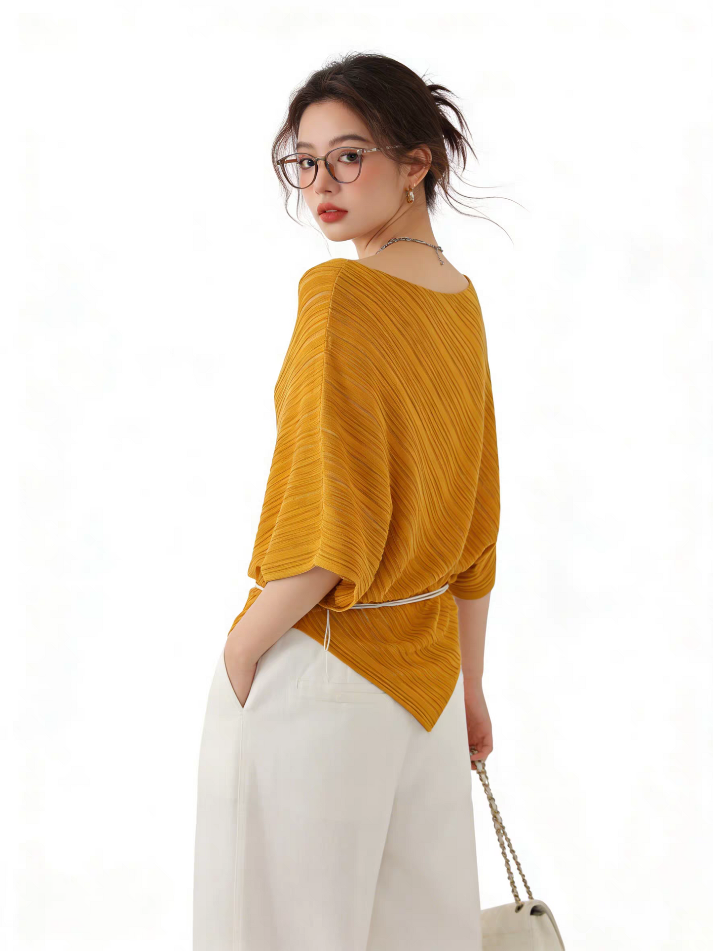 The Elise Pleated Top