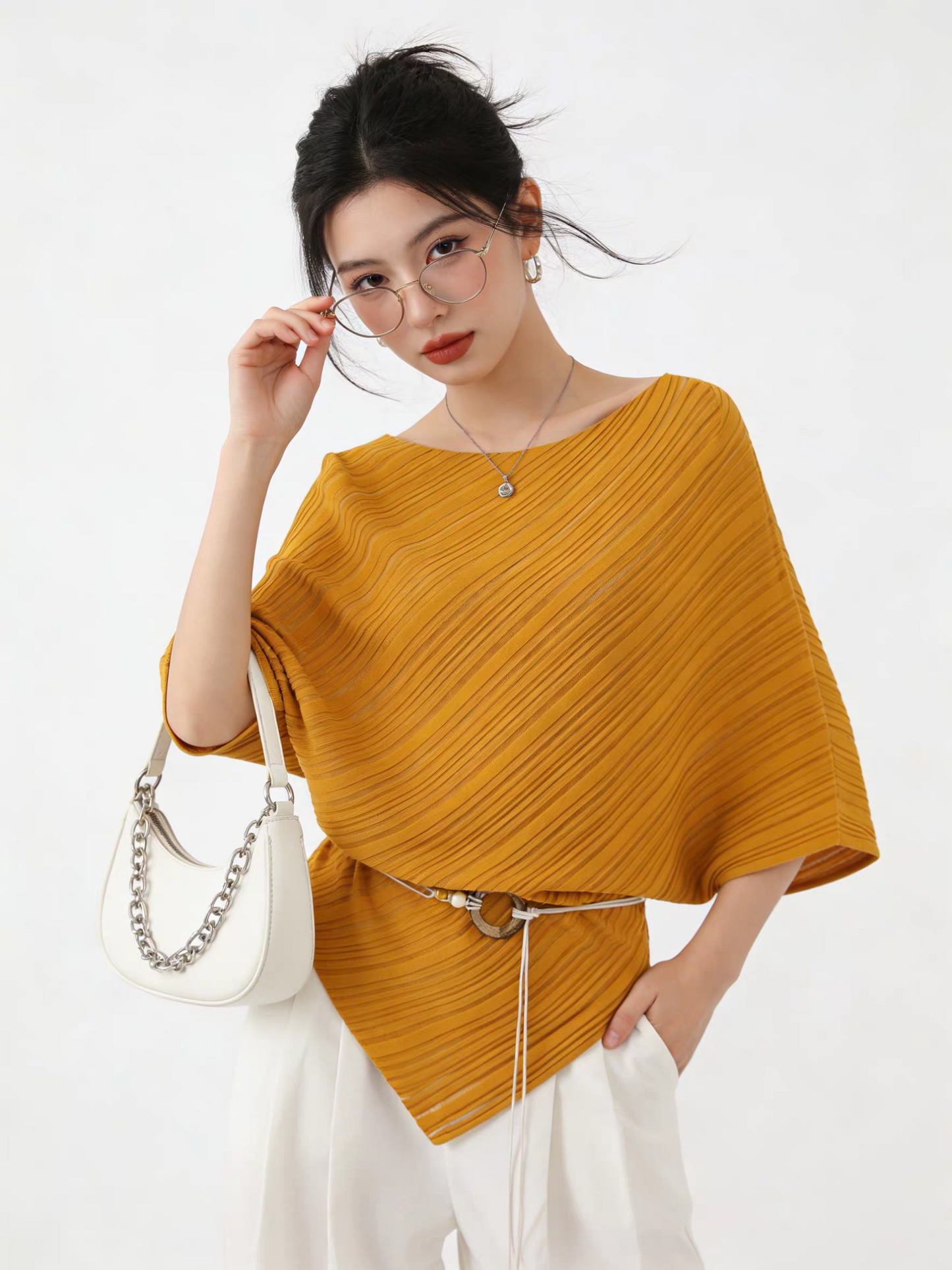 The Elise Pleated Top