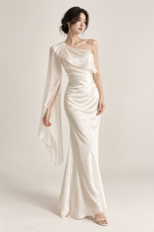 The Elina Drape Maxi Dress