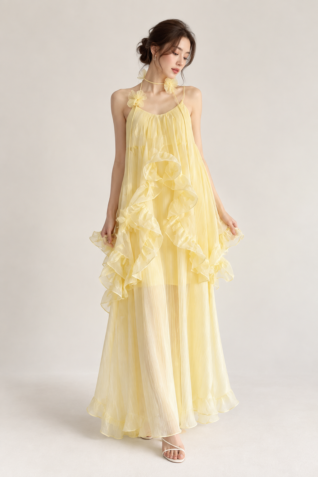 The Liana Ruffle Maxi Dress