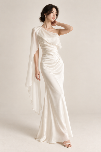 The Elina Drape Maxi Dress