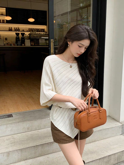 The Elise Pleated Top